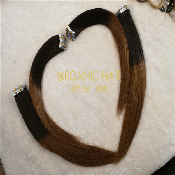Tape in hair extension-100 remy human hair extension GT10